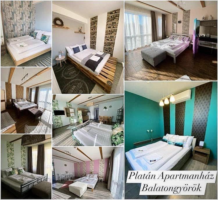 Platan Apartmanhaz Balatongyörök Zewnętrze zdjęcie